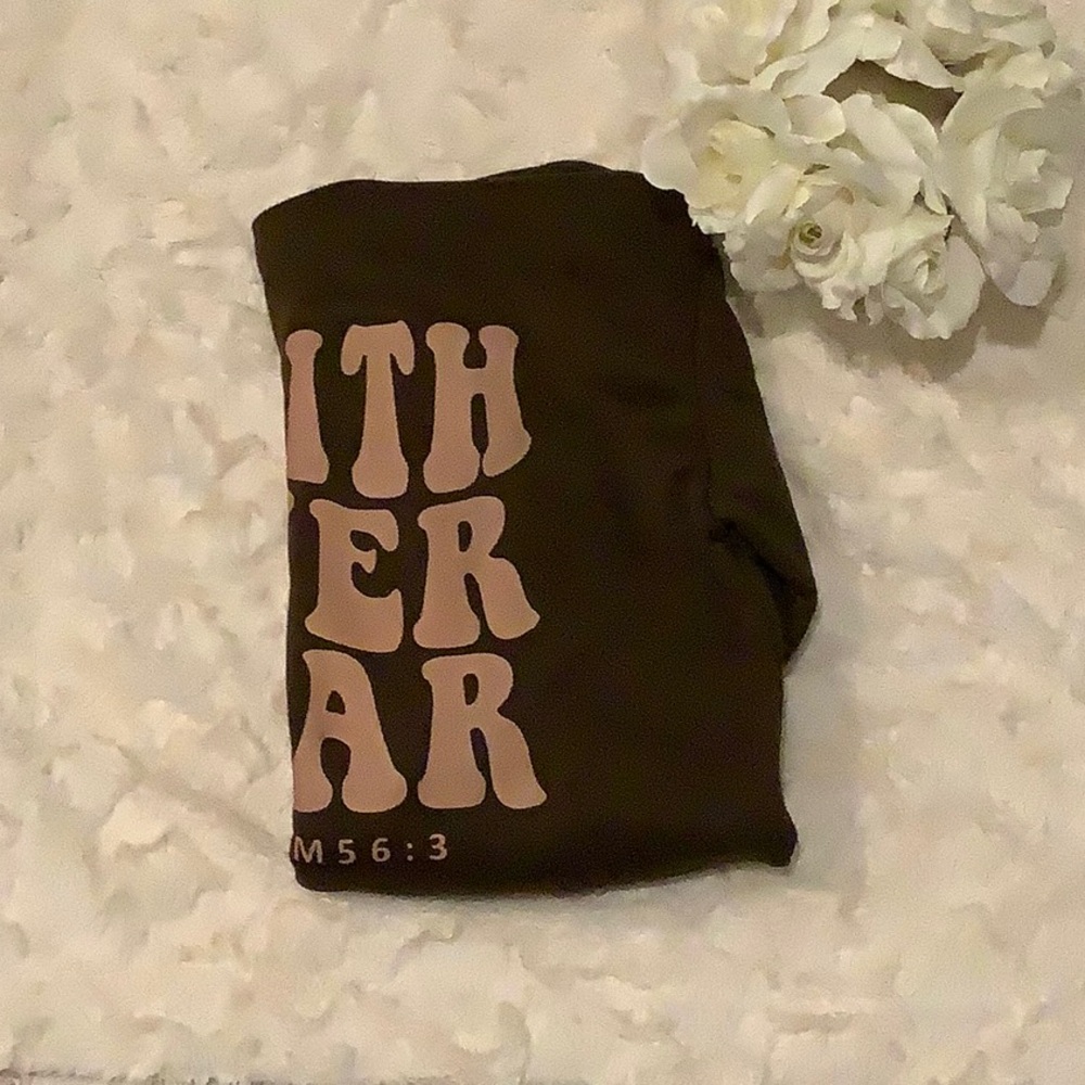 New no tags SHEIN hoodie  faith over fear size small.